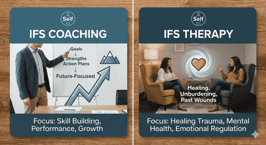 ifs coahing vs ifs therapy